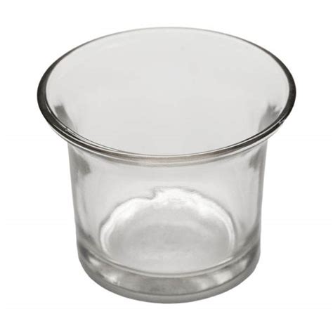 Flared Tealight Glass Cup Clear Glass