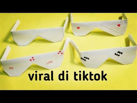 Membuat Kacamata Kertas Yang Viral Di Tiktok Kacamata Dari Kertas