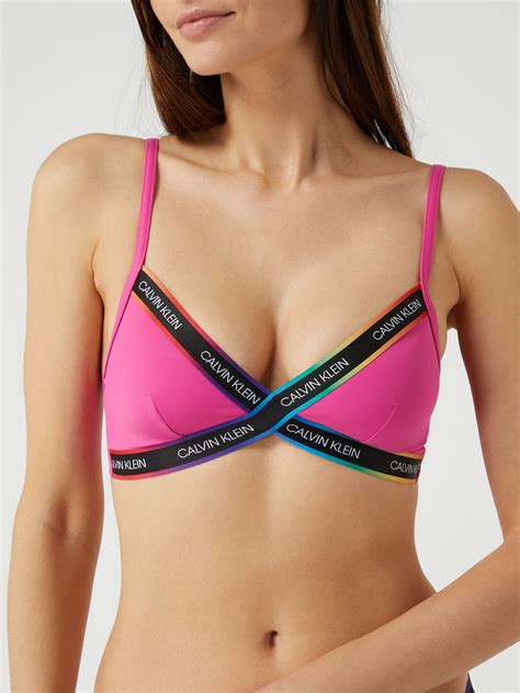 Calvin Klein Underwear Bikini Oberteil Mit Verstellbaren Tr Gern