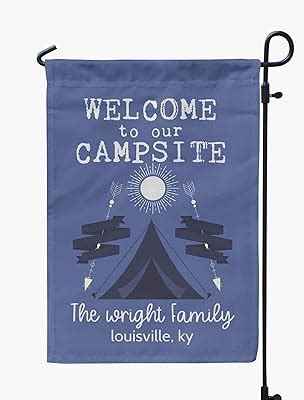 Amazon Personalized Camping Garden Flag For Campsite Let S Sit