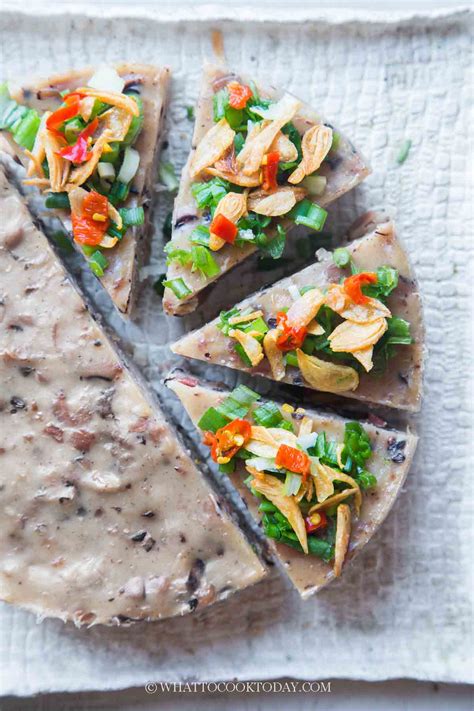 Chinese Savory Black Eyed Beans Cake