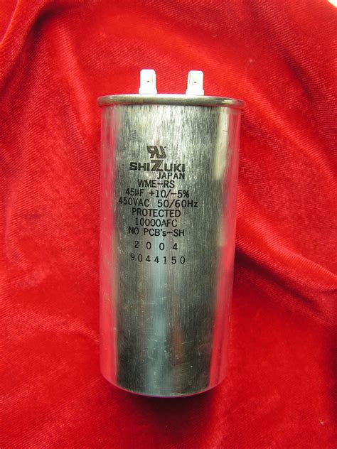 Shizuki WME RS Motor Run Capacitor 450VAC 45uf Metallised Polypropylene