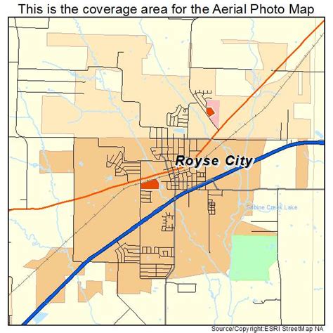 Aerial Photography Map Of Royse City Tx Texas