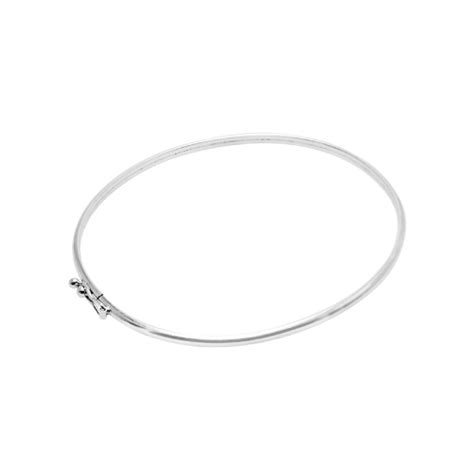 Bracelete Liso Oval Prata