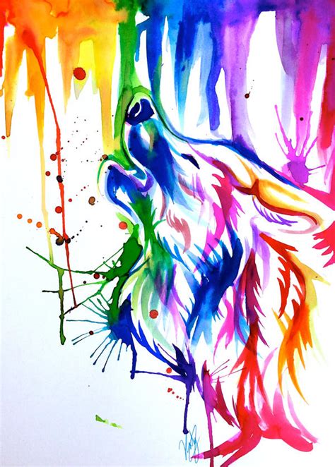 Rainbow Wolf Tattoo Sleeve By Katylipscomb On Deviantart