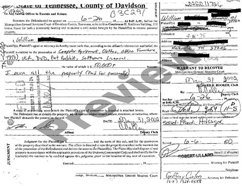 Tennessee Judgment Us Legal Forms