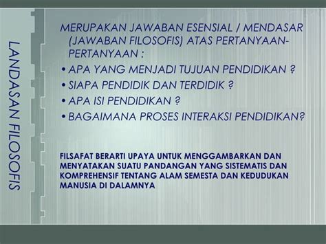 Landasan Filosofis Dalam Pengembangan Kurikulum Ppt