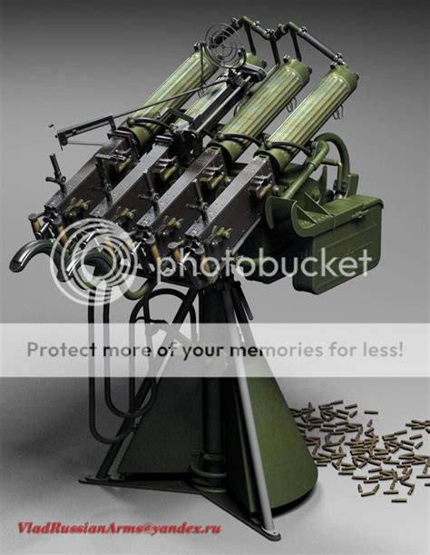 Quad Maxim Anti Aircraft Machine Gun