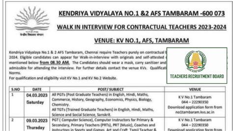 TRB Aspirants Teacher Vacancy Teacher Job TN TET TN TRB