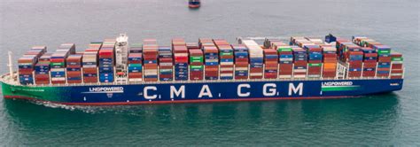 Cma Cgm S Largest Lng Containership Sets Global Record Safety Sea