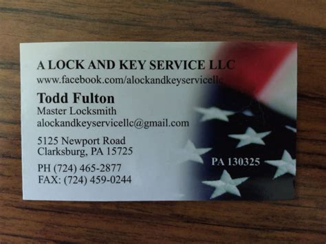 A Lock & Key Service LLC | Strongstown PA