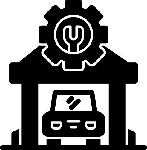 diseño de icono de vector de taller mecánico 15859707 Vector en Vecteezy