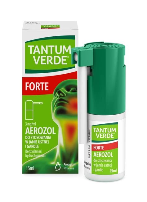 Tantum Verde Forte spray 15 ml lek na ból gardła w aerozolu Ziko