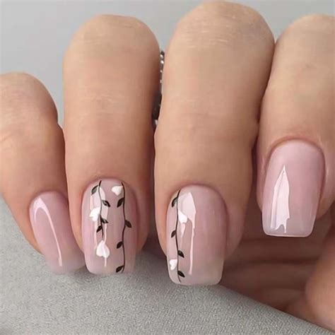 Amazon RikView Square Press On Nails Medium Fake Nails Nude Nails Glossy Full Cover Nails