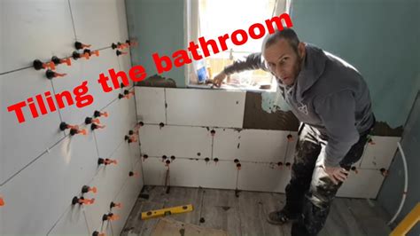 Tiling The Bathroom Floor And Walls Youtube