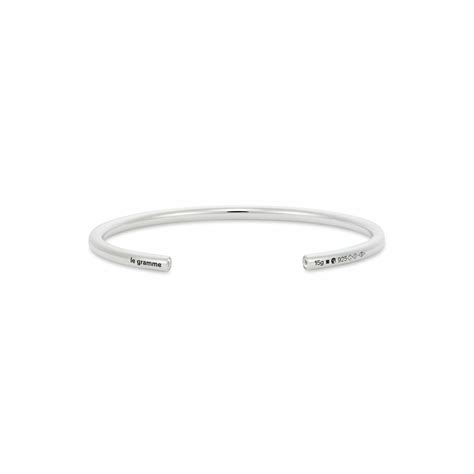 Achat Bracelet Le Gramme Jonc En Argent Poli Et Diamants Grammes