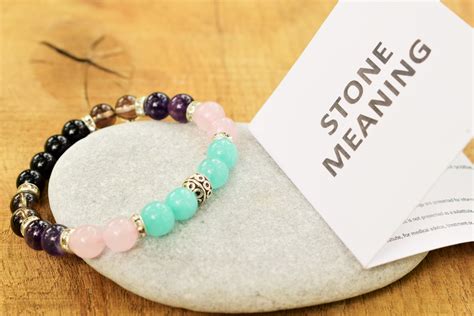 Anxiety Relief Bracelet Anxiety Bracelet Amazonite Smoky - Etsy