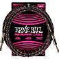 Ernie Ball Braided Instrument Cable Straight Straight 10 Ft Purple