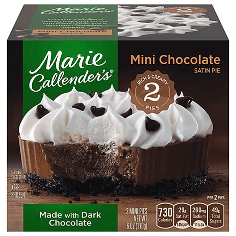 Marie Callenders Satin Pie Mini Chocolate 2 Ea Pies And Desserts