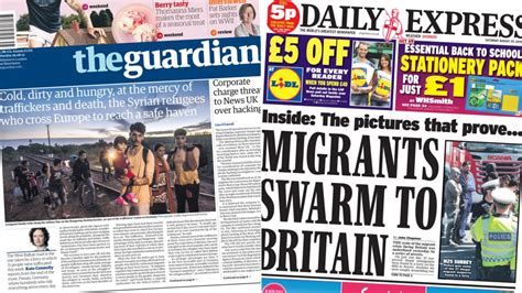 Newspaper Headlines Migration Facebook And Lords Reform Demands Bbc