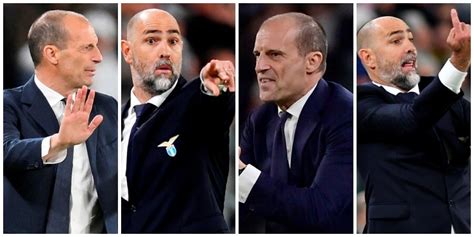 Juve Lazio Le Smorfie Di Allegri Le Urla Di Tudor