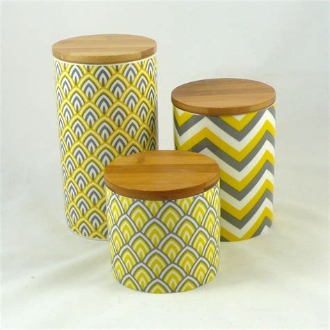 Yellow Kitchen Canisters Foter