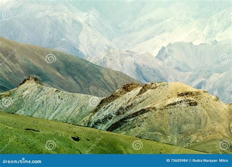 Rocks Of Moonland Himalayan Mountains Ladakh Landscape At Leh Jammu