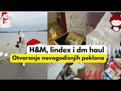 H M Lindex Dm Haul Otvaranje Novogodisnjih Poklonavlog YouTube