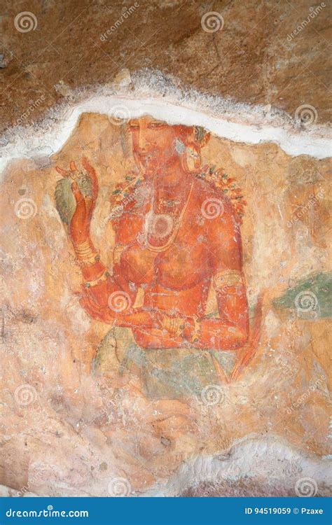 Sigiriya Paintings Sri Lanka Stock Photography Cartoondealer