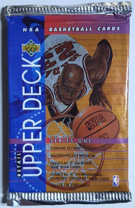 1993 94 Upper Deck NBA Basketball Series 1 Retail Pack Factory Sealed