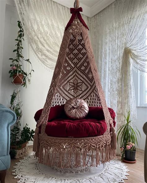 Luxury Macrame Swing Hammock The Colours