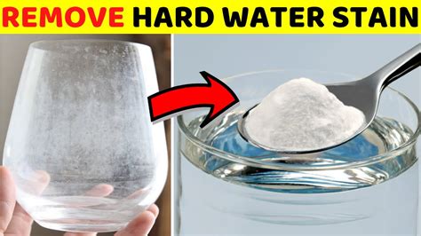 How To Remove Hard Water Stains From Drinking Glass With Home Remedies Youtube