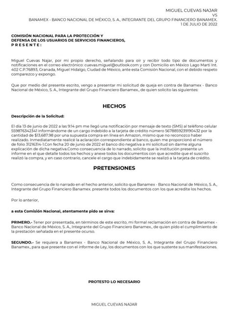 Cómo presentar una queja electrónica ante la Condusef