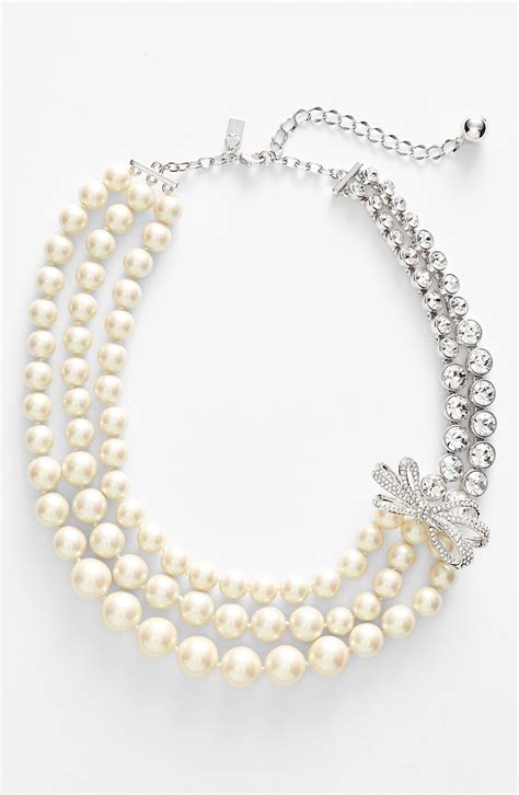 Kate Spade New York Pearly Glow Faux Pearl And Crystal Multistrand