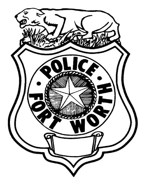 Fort Worth Police Badge Svg