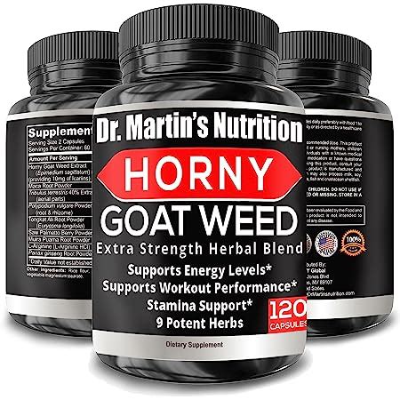 Amazon Super Strength Mg Horny Goat Weed Capsules With