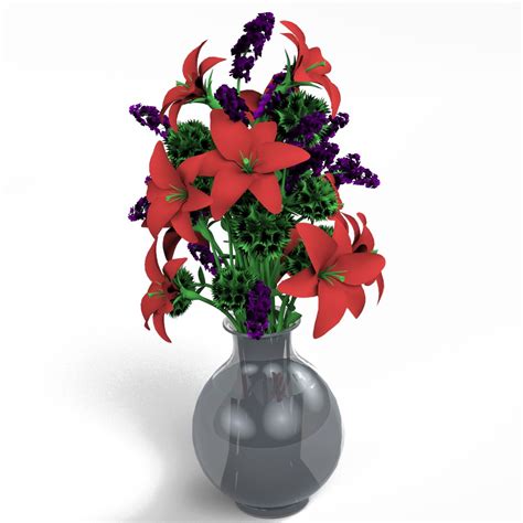 Flower Vase Free 3D Model Blend Free3D