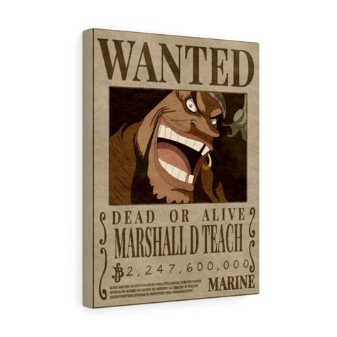 One Piece Blackbeard Wanted Poster Ninki Anime Shop