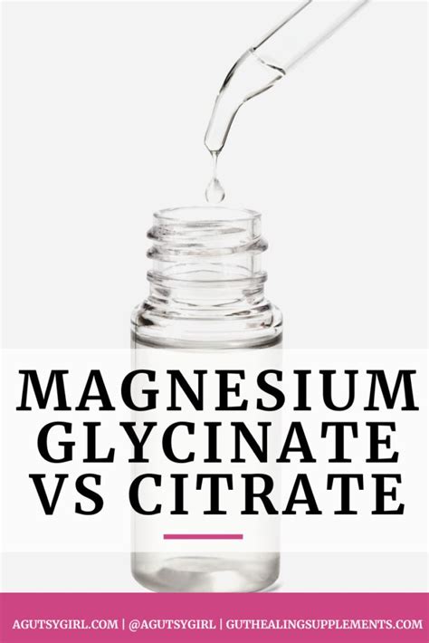 Magnesium Glycinate vs Citrate | Magnesium glycinate, Magnesium citrate ...