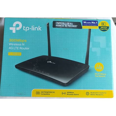 Jual Tp Link Tl Mr6400 300mbps Wifi N 4g Lte Router Build In 4g Lte