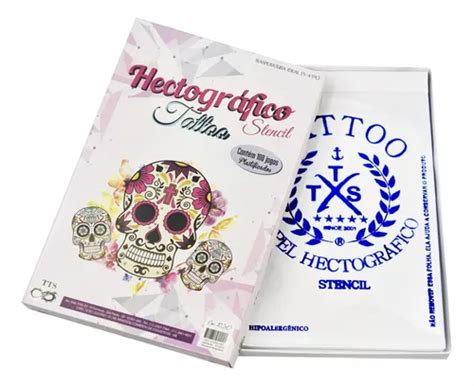 Papel Hectográfico Stencil Tts 100 Folhas Tattoo Tatuagem