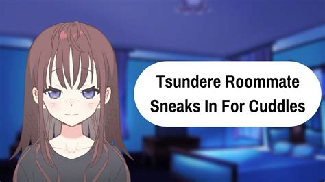 [asmr Roleplay] Your Tsundere Roommate Sneaks Into Your Bed For Cuddles