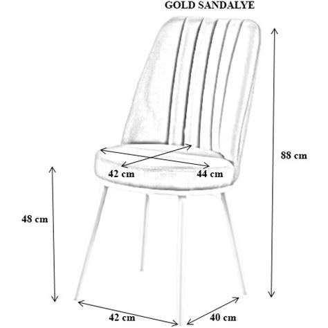 Mymassa Gold Sandalye Renk Kuma Metal Kahverengi Fiyat