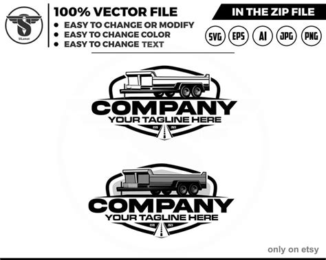 Silhouette Dump Trailer Logo Bumper Pull Dump Trailer Logo Dump Trailer Logo Trailer Towing Logo ...