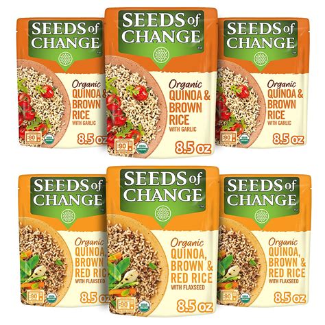 Seeds Of Change Organic Rice Variety Pack Quinoa Brown Rice Red Rice