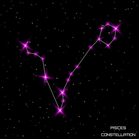 Les Signes Du Zodiaque La Constellation Des Poissons Dans Le Ciel