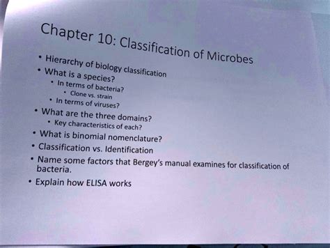 Solved Chapter 10 Classification Hierarchy Of Microbes Of Biology What Is A Species