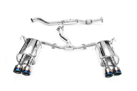 Invidia Q Rolled Titanium Double Wall Quad Tips Cat Back Exhaust