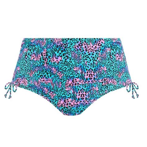 Plavky spodní díl ELOMI SWIM ELECTRIC SAVANNAH ADJUSTABLE BIKINI BRIEF LEOPARD Caresse BraExpert