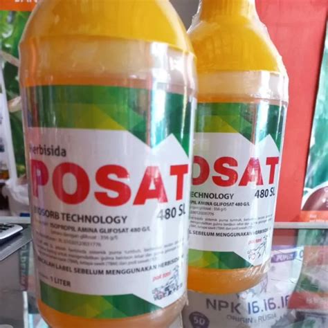 HERBISIDA POSAT 480SL KEMASAN 1LITER HERBISIDA SISTEMIK BASMI RUMPUT